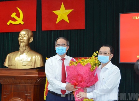 Chủ nhiệm Ủy ban kiểm tra Thành ủy TP.HCM giữ chức bí thư Quận ủy quận 5 - Ảnh 1. Chủ nhiệm Ủy ban kiểm tra Thành ủy TP.HCM giữ chức bí thư Quận ủy quận 5 - Ảnh 1.
