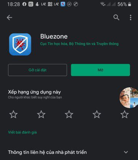 Ứng dụng Bluezone không thu thập dữ liệu về người dùng? - Ảnh 1. Ứng dụng Bluezone không thu thập dữ liệu về người dùng? - Ảnh 1.