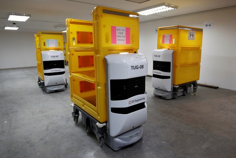 Singapore lập bệnh viện dã chiến hơn 4.000 giường, dùng nhiều robot - Ảnh 6. Singapore lập bệnh viện dã chiến hơn 4.000 giường, dùng nhiều robot - Ảnh 6.