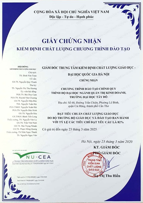 Trường đại học Tây Đô tăng cường công tác đảm bảo chất lượng giáo dục - Ảnh 3. Trường đại học Tây Đô tăng cường công tác đảm bảo chất lượng giáo dục - Ảnh 3.