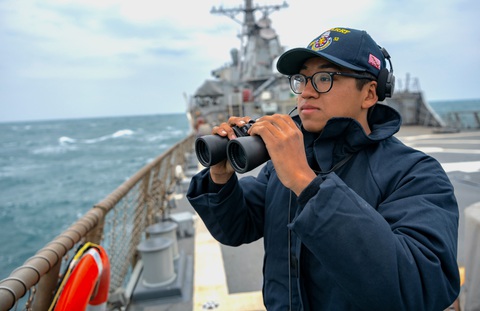 Mỹ bác bỏ việc tàu khu trục USS Barry bị Trung Quốc trục xuất tại Hoàng Sa - Ảnh 1. Mỹ bác bỏ việc tàu khu trục USS Barry bị Trung Quốc trục xuất tại Hoàng Sa - Ảnh 1.