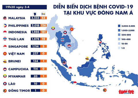 Dịch COVID-19 chiều 3-4: Philippines tử vong nhiều nhất một ngày, New York vượt 100.000 ca nhiễm - Ảnh 3. Dịch COVID-19 chiều 3-4: Philippines tử vong nhiều nhất một ngày, New York vượt 100.000 ca nhiễm - Ảnh 3.