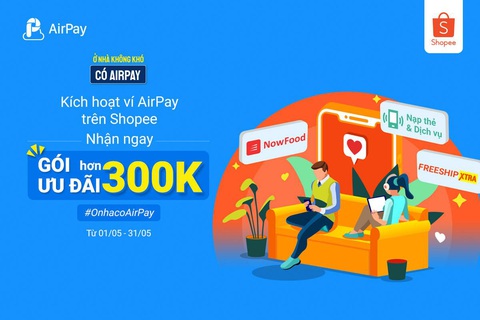 Nhận ngay ưu đãi khi liên kết Ví AirPay trên Shopee - Ảnh 1. Nhận ngay ưu đãi khi liên kết Ví AirPay trên Shopee - Ảnh 1.
