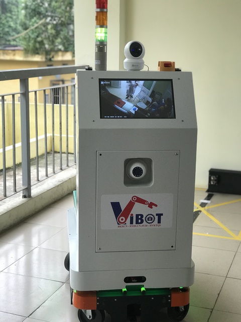 Việt Nam chế tạo thành công robot hỗ trợ bác sĩ chăm sóc bệnh nhân cách ly - Ảnh 3. Việt Nam chế tạo thành công robot hỗ trợ bác sĩ chăm sóc bệnh nhân cách ly - Ảnh 3.