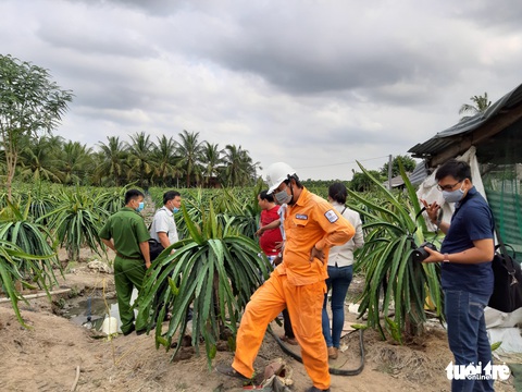 Ra vườn thanh long vào đêm tối, người đàn ông bị điện giật chết - Ảnh 1. Ra vườn thanh long vào đêm tối, người đàn ông bị điện giật chết - Ảnh 1.