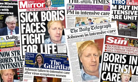 5 câu hỏi về bệnh tình của thủ tướng Anh Boris Johnson - Ảnh 1. 5 câu hỏi về bệnh tình của thủ tướng Anh Boris Johnson - Ảnh 1.