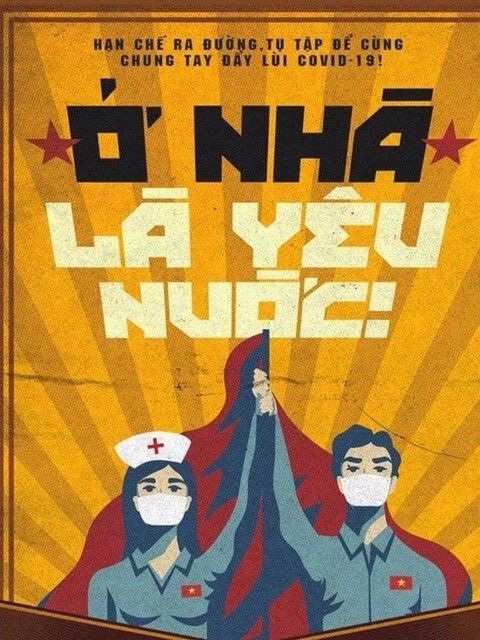 Tranh tuyên truyền chống COVID-19 của Việt Nam lên báo Anh - Ảnh 2. Tranh tuyên truyền chống COVID-19 của Việt Nam lên báo Anh - Ảnh 2.