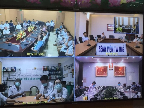Hội chẩn 3 miền Bắc, Trung, Nam: có thể chuyển bệnh nhân 91 sang Chợ Rẫy - Ảnh 1. Hội chẩn 3 miền Bắc, Trung, Nam: có thể chuyển bệnh nhân 91 sang Chợ Rẫy - Ảnh 1.