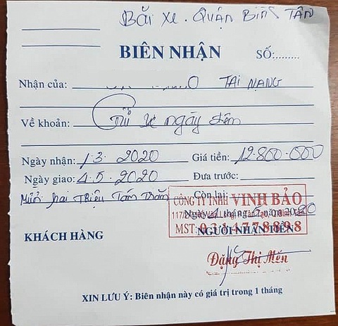 Vụ trả gần 13 triệu tiền gửi xe bị tạm giữ: Công an nói Chủ xe tự gửi - Ảnh 1. Vụ trả gần 13 triệu tiền gửi xe bị tạm giữ: Công an nói Chủ xe tự gửi - Ảnh 1.