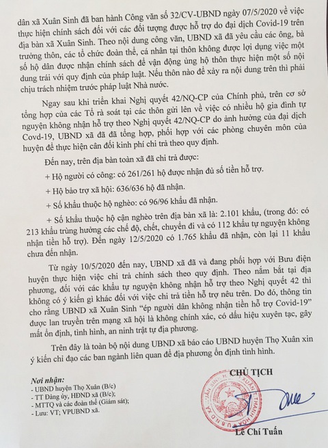 Vì sao có mẫu đơn chung với nhiều người tự nguyện không nhận tiền hỗ trợ gói 62.000 tỉ? - Ảnh 4. Vì sao có mẫu đơn chung với nhiều người tự nguyện không nhận tiền hỗ trợ gói 62.000 tỉ? - Ảnh 4.
