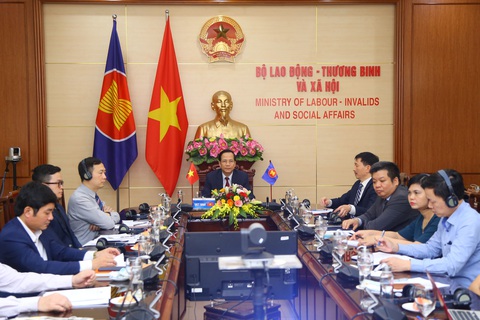 Các bộ trưởng lao động ASEAN họp bàn về ứng phó tác động của COVID-19 - Ảnh 1. Các bộ trưởng lao động ASEAN họp bàn về ứng phó tác động của COVID-19 - Ảnh 1.