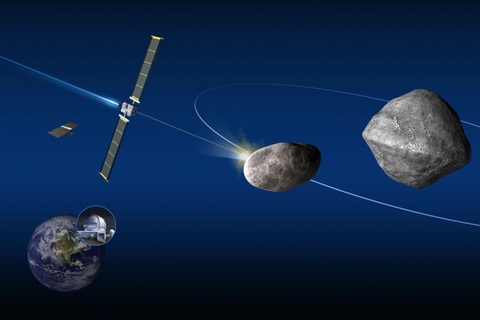 Tàu vũ trụ NASA va chạm tiểu hành tinh, có thể gây mưa sao băng - Ảnh 1. Tàu vũ trụ NASA va chạm tiểu hành tinh, có thể gây mưa sao băng - Ảnh 1.