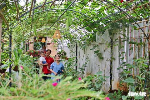 Đôi vợ chồng ở Sài Gòn biến khu đất 273m² thành vườn rau đầy cây trái sau thời gian cách ly - Ảnh 1. Đôi vợ chồng ở Sài Gòn biến khu đất 273m² thành vườn rau đầy cây trái sau thời gian cách ly - Ảnh 1.