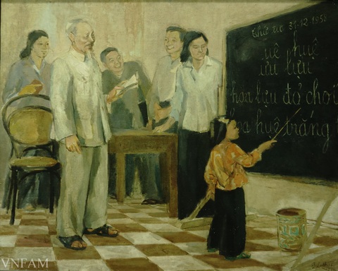 Ngắm tranh Bác Hồ của các danh họa Trần Văn Cẩn, Dương Bích Liên, Lê Bá Đảng - Ảnh 10. Ngắm tranh Bác Hồ của các danh họa Trần Văn Cẩn, Dương Bích Liên, Lê Bá Đảng - Ảnh 10.