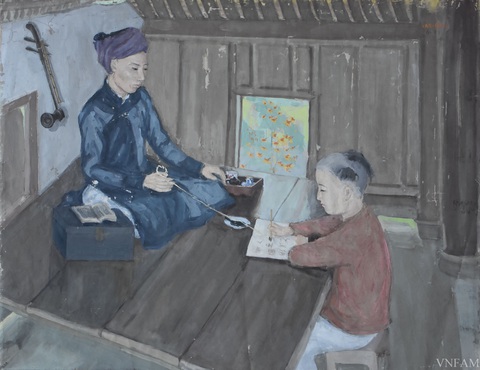 Ngắm tranh Bác Hồ của các danh họa Trần Văn Cẩn, Dương Bích Liên, Lê Bá Đảng - Ảnh 4. Ngắm tranh Bác Hồ của các danh họa Trần Văn Cẩn, Dương Bích Liên, Lê Bá Đảng - Ảnh 4.