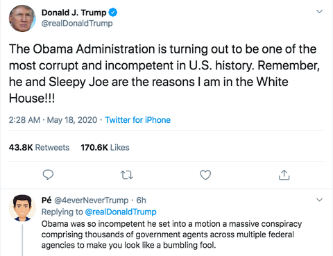 Ông Trump nói ông Obama bất tài, chính quyền tham nhũng - Ảnh 1. Ông Trump nói ông Obama bất tài, chính quyền tham nhũng - Ảnh 1.
