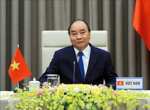 Thủ tướng Nguyễn Xuân Phúc nhấn mạnh chống dịch như chống giặc trước WHO - Ảnh 1. Thủ tướng Nguyễn Xuân Phúc nhấn mạnh chống dịch như chống giặc trước WHO - Ảnh 1.