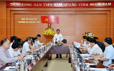 Trường ĐH Hạ Long: chủ tịch tỉnh kiêm nhiệm vì cần người có kinh nghiệm triển khai dự án - Ảnh 1. Trường ĐH Hạ Long: chủ tịch tỉnh kiêm nhiệm vì cần người có kinh nghiệm triển khai dự án - Ảnh 1.