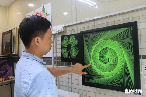 Chàng trai biến đinh và chỉ thành nhiều bức tranh đẹp, lạ - Ảnh 5. Chàng trai biến đinh và chỉ thành nhiều bức tranh đẹp, lạ - Ảnh 5.