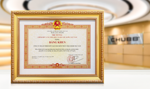 Chubb Life Việt Nam nhận bằng khen của Thủ tướng Chính phủ - Ảnh 1. Chubb Life Việt Nam nhận bằng khen của Thủ tướng Chính phủ - Ảnh 1.