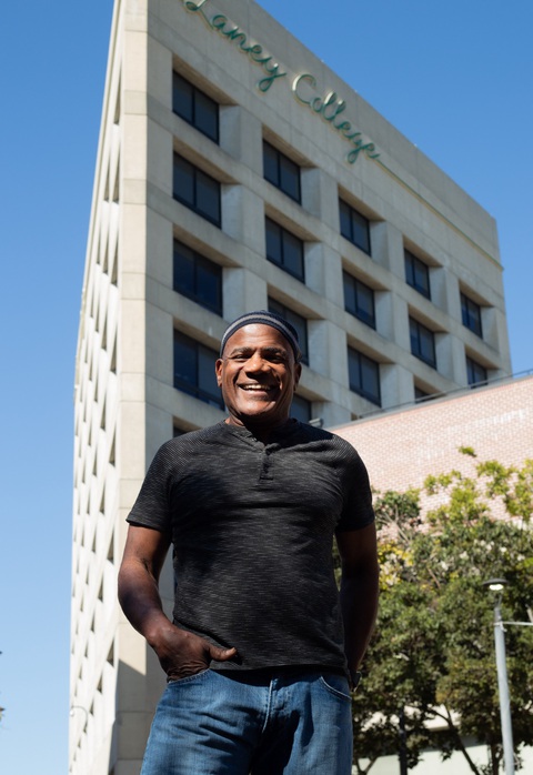 Archie Williams theo học nhạc tại Cao đẳng Laney (California) sau khi được tự do - Ảnh: SASKIA HATVANY Archie Williams theo học nhạc tại Cao đẳng Laney (California) sau khi được tự do - Ảnh: SASKIA HATVANY