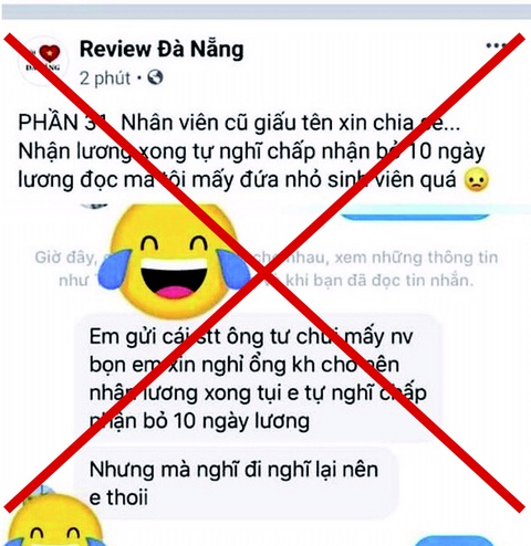 Xử phạt chủ trang bôi xấu quán nhậu ở Đà Nẵng - Ảnh 1. Xử phạt chủ trang bôi xấu quán nhậu ở Đà Nẵng - Ảnh 1.
