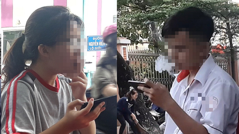 Đốt thuốc sau giờ tan học - Ảnh 2. Đốt thuốc sau giờ tan học - Ảnh 2.