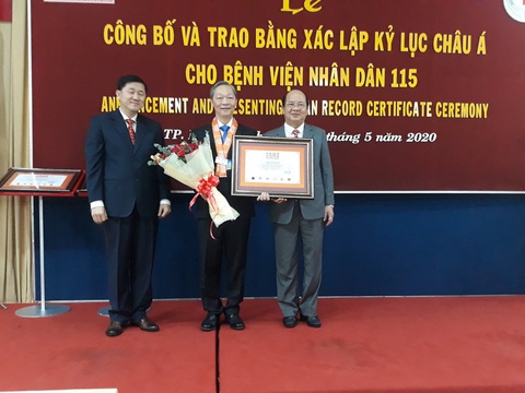 Bệnh viện Nhân dân 115 xác lập 3 kỷ lục châu Á - Ảnh 3. Bệnh viện Nhân dân 115 xác lập 3 kỷ lục châu Á - Ảnh 3.