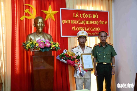 Bộ Công an điều động, bổ nhiệm 8 chỉ huy thuộc Công an Tiền Giang - Ảnh 3. Bộ Công an điều động, bổ nhiệm 8 chỉ huy thuộc Công an Tiền Giang - Ảnh 3.