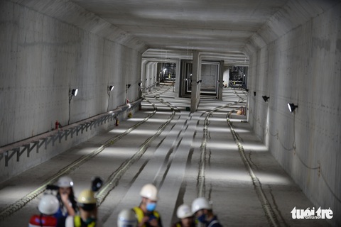 Nhà ga ngầm Ba Son tuyến metro đã thành hình giữa lòng Sài Gòn - Ảnh 1. Nhà ga ngầm Ba Son tuyến metro đã thành hình giữa lòng Sài Gòn - Ảnh 1.