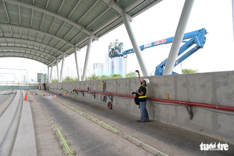 Nhà ga ngầm Ba Son tuyến metro đã thành hình giữa lòng Sài Gòn - Ảnh 9. Nhà ga ngầm Ba Son tuyến metro đã thành hình giữa lòng Sài Gòn - Ảnh 9.