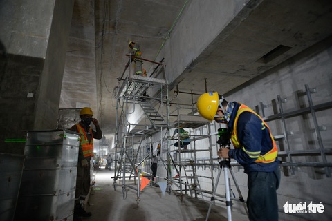 Nhà ga ngầm Ba Son tuyến metro đã thành hình giữa lòng Sài Gòn - Ảnh 6. Nhà ga ngầm Ba Son tuyến metro đã thành hình giữa lòng Sài Gòn - Ảnh 6.