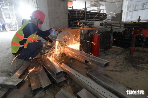 Nhà ga ngầm Ba Son tuyến metro đã thành hình giữa lòng Sài Gòn - Ảnh 7. Nhà ga ngầm Ba Son tuyến metro đã thành hình giữa lòng Sài Gòn - Ảnh 7.