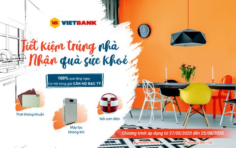 Tiết kiệm trúng nhà, nhận quà sức khỏe từ Vietbank - Ảnh 1. Tiết kiệm trúng nhà, nhận quà sức khỏe từ Vietbank - Ảnh 1.