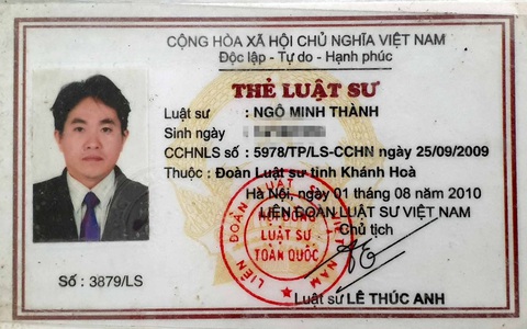Đoàn luật sư TP.HCM xóa tên luật sư của… đoàn Khánh Hòa - Ảnh 2. Đoàn luật sư TP.HCM xóa tên luật sư của… đoàn Khánh Hòa - Ảnh 2.