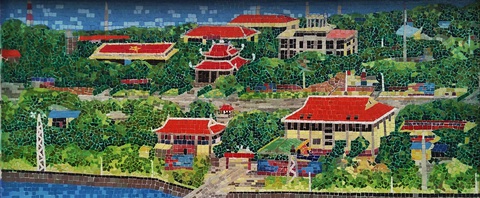 Trường Sa, nhà giàn, biển đảo... dạt dào cảm xúc trong các tác phẩm tranh, gốm - Ảnh 4. Trường Sa, nhà giàn, biển đảo... dạt dào cảm xúc trong các tác phẩm tranh, gốm - Ảnh 4.