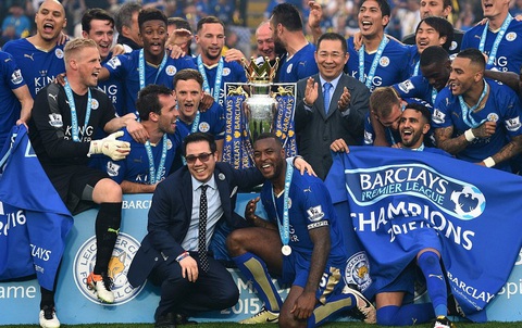 Ngày này năm xưa: Leicester City lên ngôi vô địch Premier League - Ảnh 1. Ngày này năm xưa: Leicester City lên ngôi vô địch Premier League - Ảnh 1.