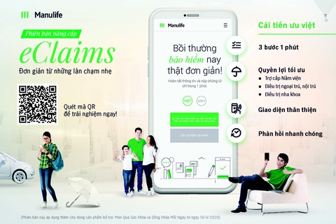 Manulife mở rộng yêu cầu nộp quyền lợi bảo hiểm bằng eClaims - Ảnh 1. Manulife mở rộng yêu cầu nộp quyền lợi bảo hiểm bằng eClaims - Ảnh 1.