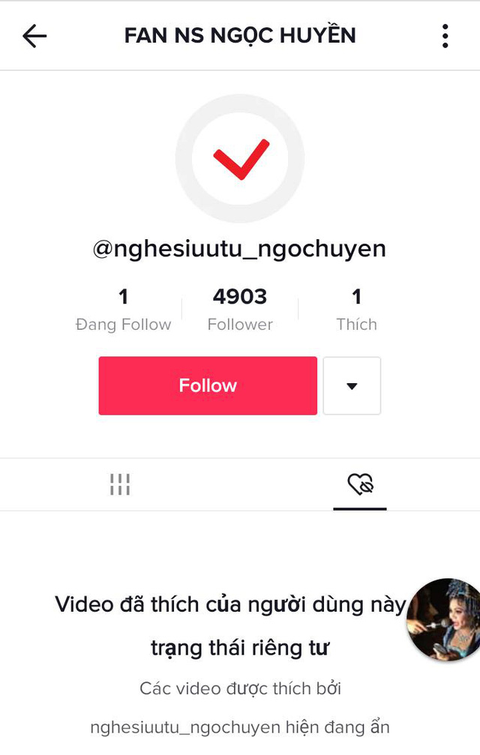Tài khoản TikTok giả mạo tên nghệ sĩ… đã biến hình - Ảnh 1. Tài khoản TikTok giả mạo tên nghệ sĩ… đã biến hình - Ảnh 1.