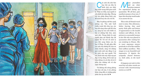 Kiến trúc sư ra sách ký họa cách ly COVID-19 gây quỹ từ thiện - Ảnh 3. Kiến trúc sư ra sách ký họa cách ly COVID-19 gây quỹ từ thiện - Ảnh 3.