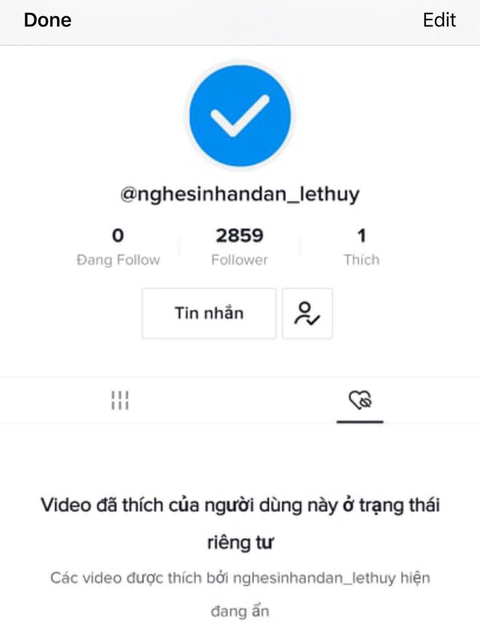 Tài khoản TikTok giả mạo tên nghệ sĩ… đã biến hình - Ảnh 2. Tài khoản TikTok giả mạo tên nghệ sĩ… đã biến hình - Ảnh 2.