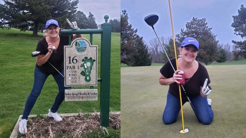 Thành tích kỳ diệu trên sân golf của nữ y tá trong mùa dịch - Ảnh 1. Thành tích kỳ diệu trên sân golf của nữ y tá trong mùa dịch - Ảnh 1.