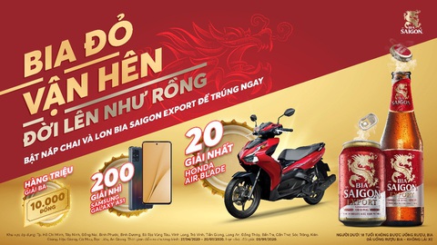 SABECO dành hơn 80 tỉ đồng làm quà tặng cho khách hàng Bia Saigon Export - Ảnh 1. SABECO dành hơn 80 tỉ đồng làm quà tặng cho khách hàng Bia Saigon Export - Ảnh 1.