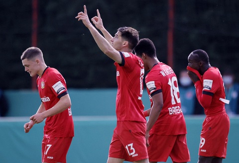 Khuất phục ‘hiện tượng’ Saarbrucken, Leverkusen vào chung kết Cúp quốc gia Đức - Ảnh 2. Khuất phục ‘hiện tượng’ Saarbrucken, Leverkusen vào chung kết Cúp quốc gia Đức - Ảnh 2.
