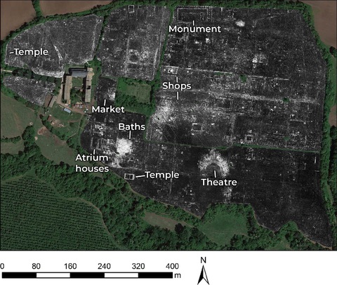 Sử dụng radar quét xuyên đất, phát hiện một thành phố cổ thời La Mã - Ảnh 1. Sử dụng radar quét xuyên đất, phát hiện một thành phố cổ thời La Mã - Ảnh 1.