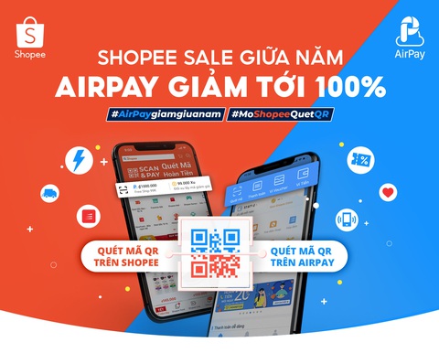 Gói ưu đãi cho người dùng AirPay tại Ngày không tiền mặt 2020 - Ảnh 1. Gói ưu đãi cho người dùng AirPay tại Ngày không tiền mặt 2020 - Ảnh 1.