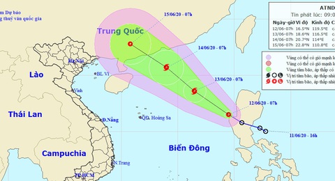 Áp thấp nhiệt đới vào Biển Đông gây gió giật cấp 9, có khả năng thành bão ngày mai - Ảnh 1. Áp thấp nhiệt đới vào Biển Đông gây gió giật cấp 9, có khả năng thành bão ngày mai - Ảnh 1.