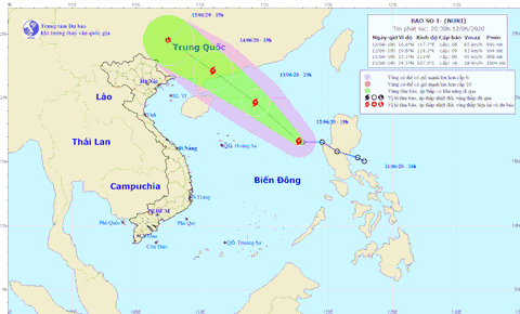 Áp thấp nhiệt đới mạnh lên thành bão số 1, tên quốc tế là Nuri - Ảnh 1. Áp thấp nhiệt đới mạnh lên thành bão số 1, tên quốc tế là Nuri - Ảnh 1.