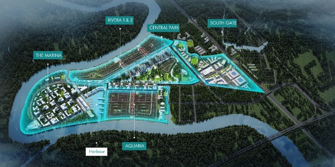 Có gì ở năm phân khu chức năng của thành phố bên sông Waterpoint? - Ảnh 1. Có gì ở năm phân khu chức năng của thành phố bên sông Waterpoint? - Ảnh 1.