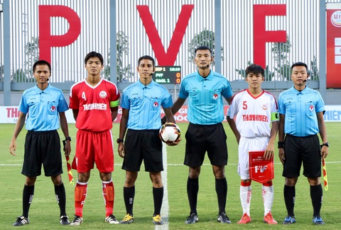 Cầu thủ U19 HAGL 1 ăn mừng sau khi thoát thua chủ nhà PVF - Ảnh 1. Cầu thủ U19 HAGL 1 ăn mừng sau khi thoát thua chủ nhà PVF - Ảnh 1.